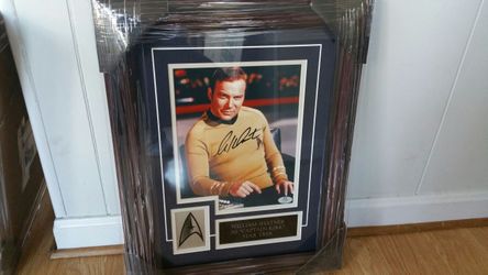 Signed William Shatner "Captain Kirk" Star Trek Matted & Framed