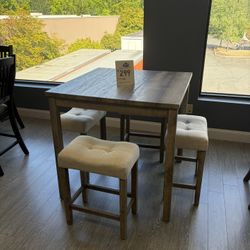 Table & 4 Stools 