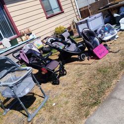 New Car Seats, Strollers Displays From The Store