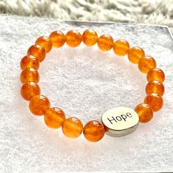 Orange Calcite Bracelet 