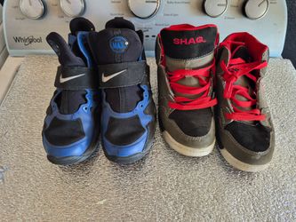 2 boys shoes size 4, Nike and Shaq original