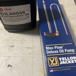 Hvac Yellow Jacket Oil Pump And Trane Oil