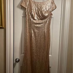 Gold Dress Long 