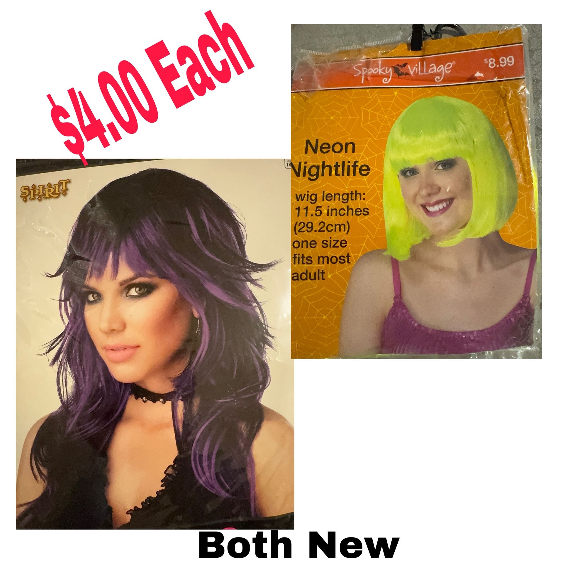 New Spirit and Spooky Village Wigs