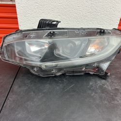 2016-2017-2018-2019 HONDA CIVIC  LEFT DRIVE HALOGEN HEADLIGHT HEADLAMP OEM