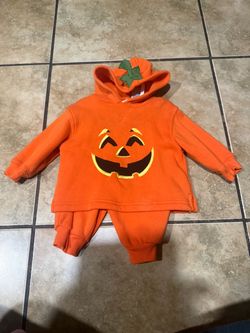 Baby Pumpkin Halloween Costume Set / 6 m