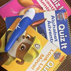 Paw Patrol Quiz it Pen and 3 Books $12