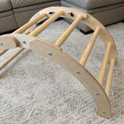 Kids climbing arch solid wood handcrafted