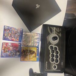 PS4 With 4 Games And A Joystick 