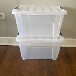 Clear Acrylic Container Bins 
