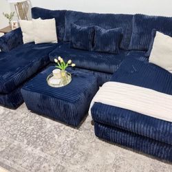 Double Chaise Sectional - Delivery available