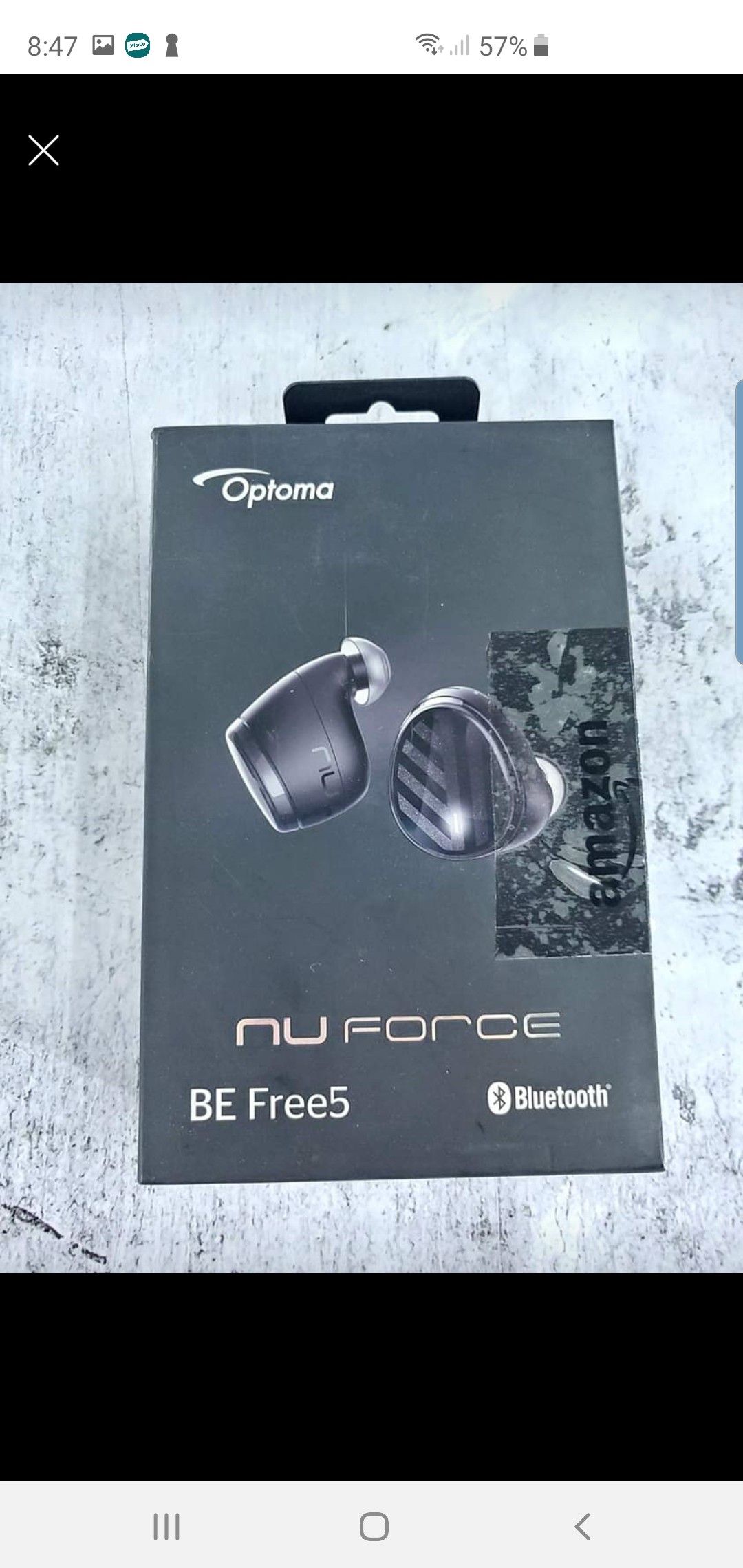 Optoma NuForce BeFree5 Truly Wireless Earbuds / Headphone - 16H Battery Life -BoxA
