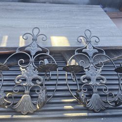 Sherwood iron candle wall sconce