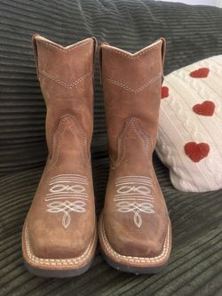 Tierra Blanca Brown Leather Cowboy Boots – Like New