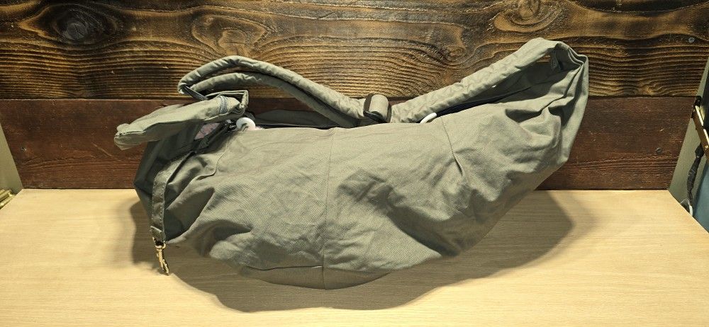 SlowTon Pet Carrier Gray/Green Sling Shoulder Strap Bag 28” Long