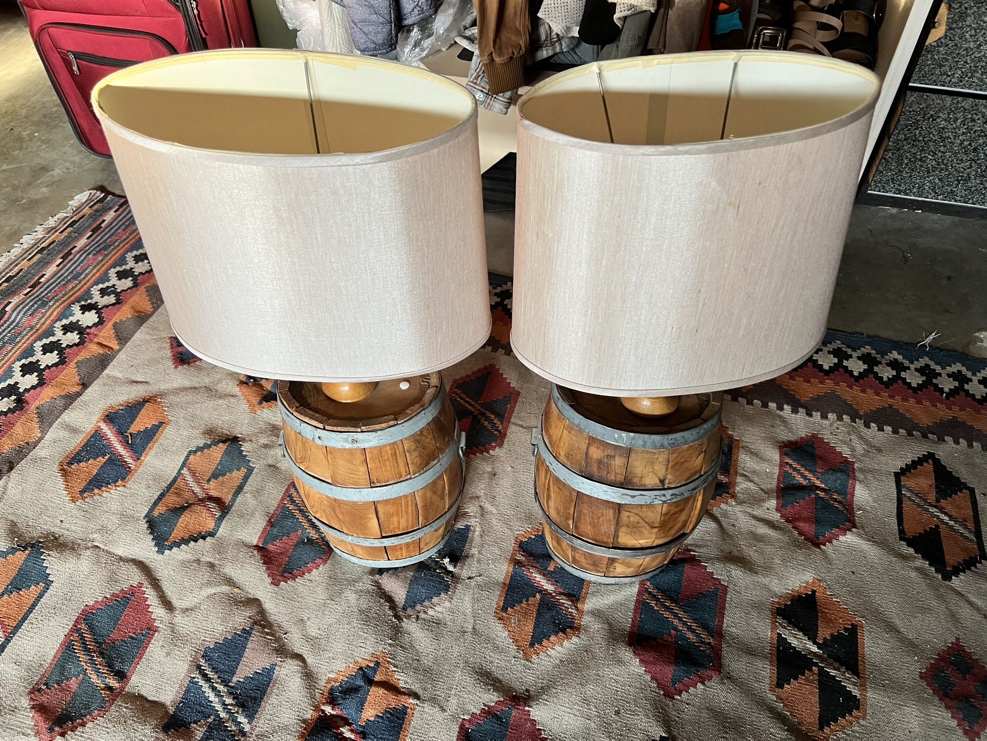 Vintage Barrel Lamps