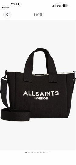 All Saints knitted bag