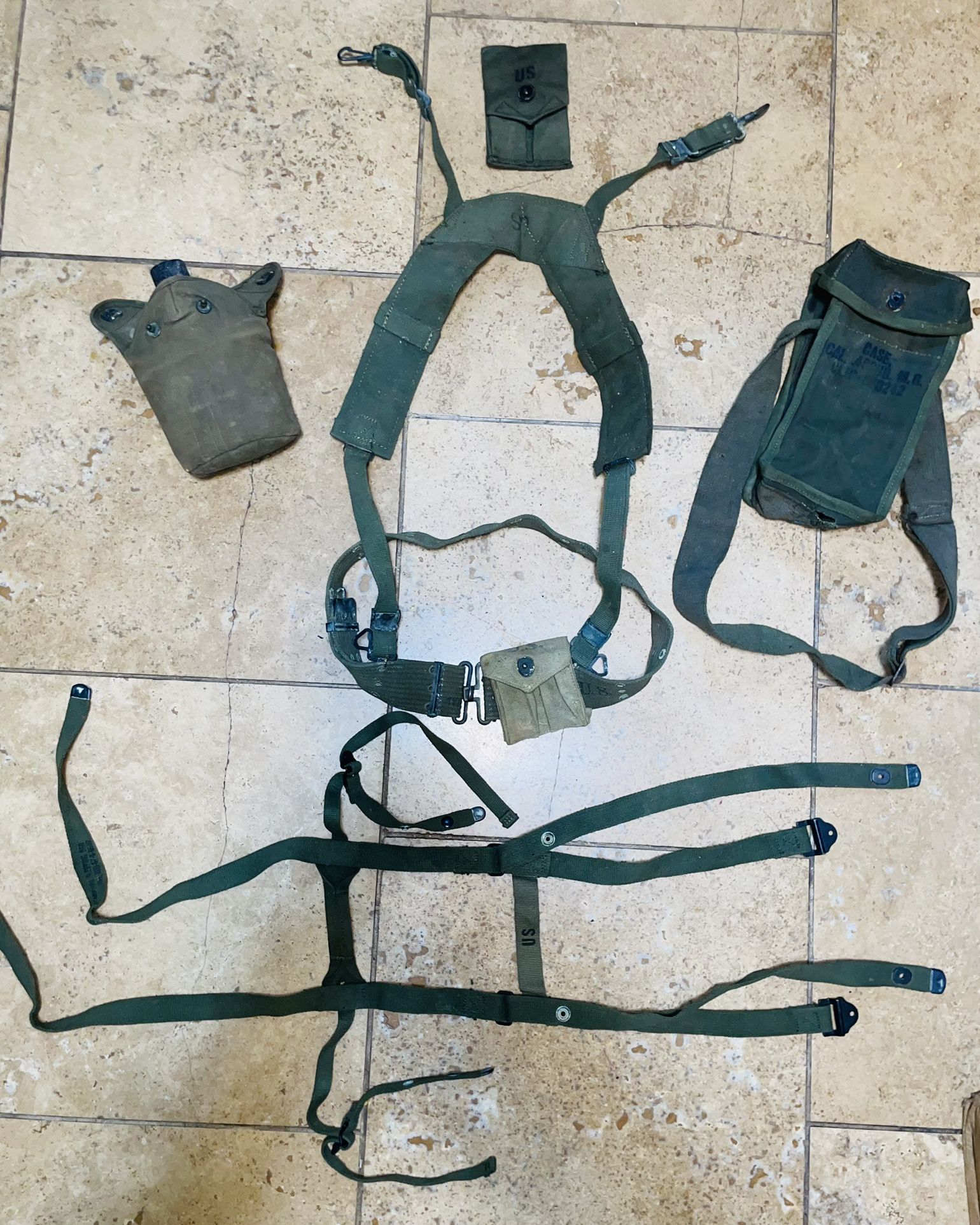 🇺🇸 Vietnam War US M1956 Web Gear Rig – Original Set