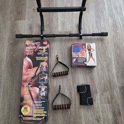 Home Workout Starter Bundle Body Bow Pull Up Bar Handles and Supports