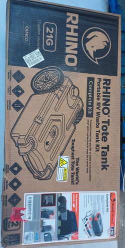 ➿️ Camco Rhino Portable 21 Gallon RV Waste Tank Kit, Complete Kit  #920imp