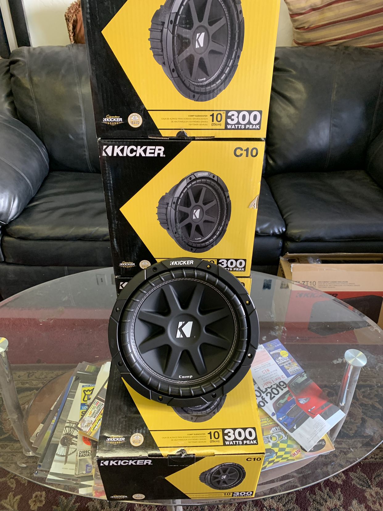 Kicker Car Audio . 10 Inch Car Stereo Subwoofer . Comp Series . Holiday Super Sale ! $65 Each While They Last . New