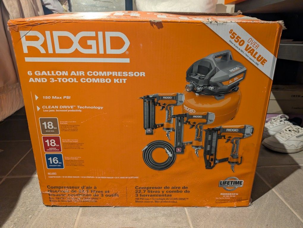 Compressor Ridgid 6 Gallons