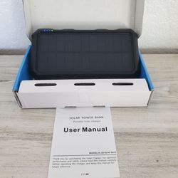 Solar Power Bank Portable Charger