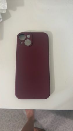Dark Red/Maroon  Silicone iPhone 14 Case