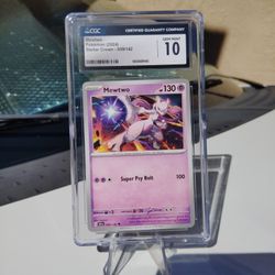 2024 POKEMON CARD MEWTWO STELLAR CROWN - CGC GEM MINT 10