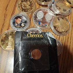 Red Cheerios Penny Beautiful Coin 