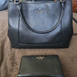 Kate Spade New York Black Lena Medium Satchel Bundle