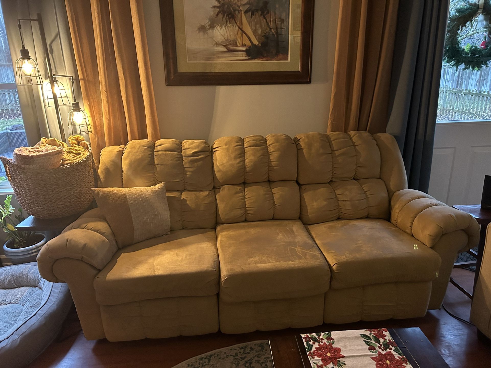 Tan Reclining Couch