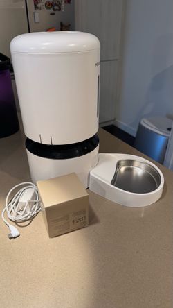 Automatic Pet Feeder with Stainless Steel Bowl