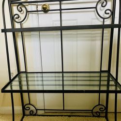 Wrought Iron  Bakers Rack   