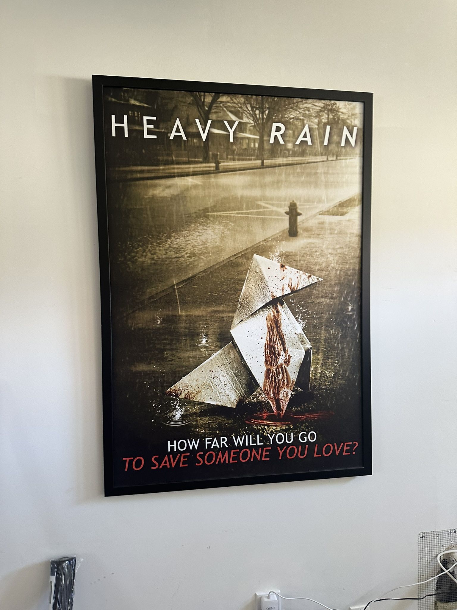 Heavy Rain Framed Poster