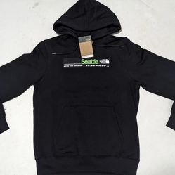 The North Face Seattle City  Hoodie man black jacket size L Brand New