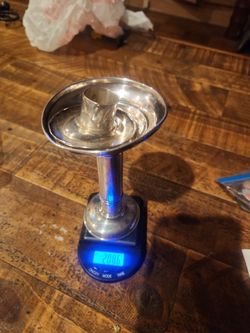 Antique sterling silver candle holder 208 grams scrap metal