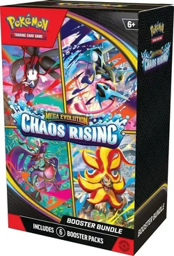 Pokemon TCG ME04 Chaos Rising Booster Bundle 6 Packs Factory Sealed