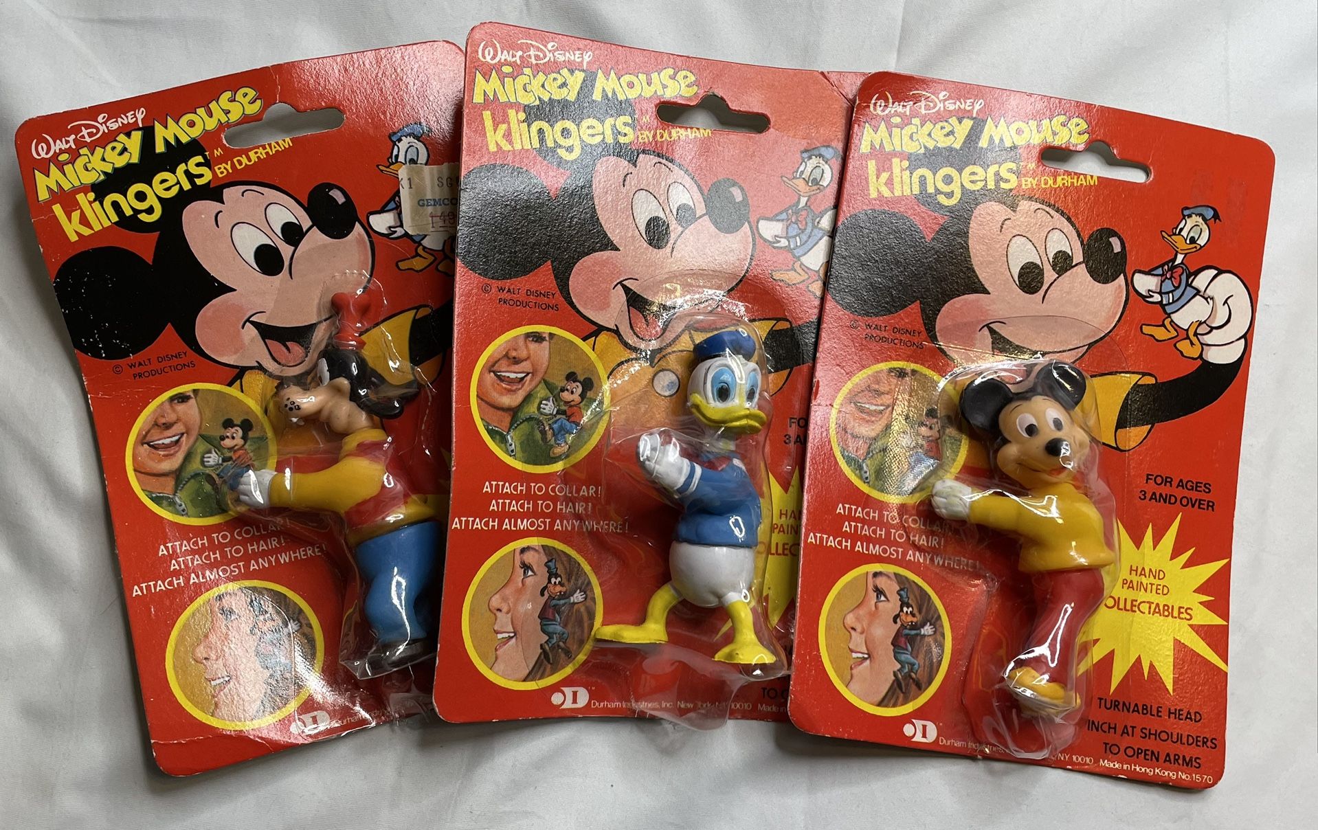 Vintage 1970s Durham Mickey Mouse Klingers