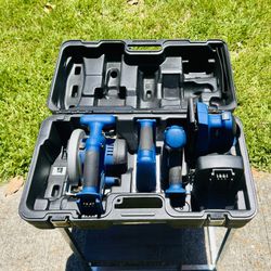 Delta ShopMaster 18V Cordless Tool Set w/ Case & Charger