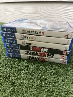 PS4 Sports Game Bundle – NBA, FIFA, Madden (6 Games Total)