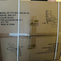 NEED GONE ASAP!!!!Flash Furniture  Massage Chair With Ottoman- Price  Negotiable