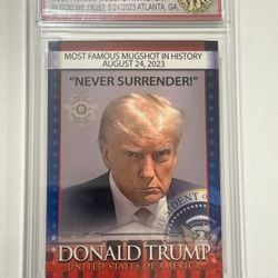 Donald Trump Collectible Mugshot Trading Card 