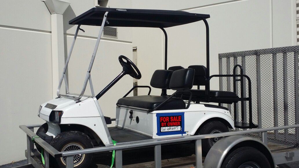 Club car golf cart with charger