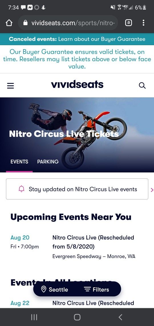 2 Nitro Circus Tickets