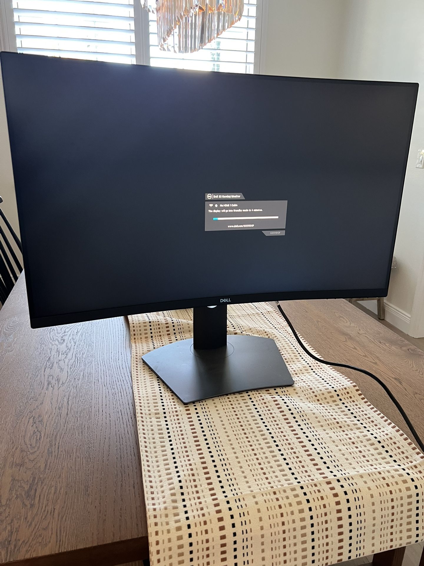 Dell 32 Inch Curved Gaming And Work Monitor