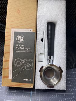 NEW iCafilas Bottomless Portafilter for DeLonghi Espresso Machine Stainless