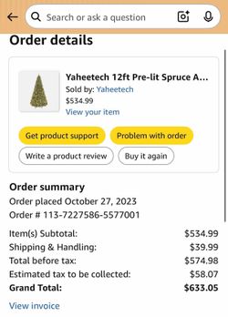 12 foot light up tree