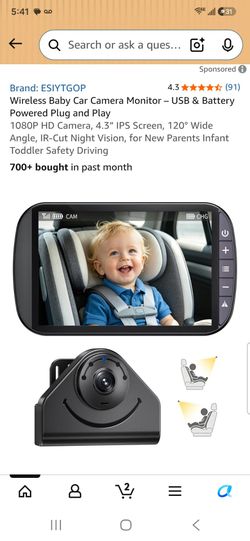 Brand New In Box Wireless Rechargeable Car Camera Monitor