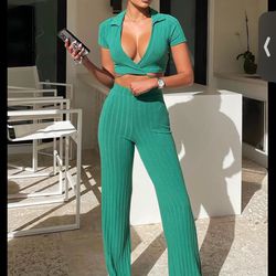 Green Two Piece Set
